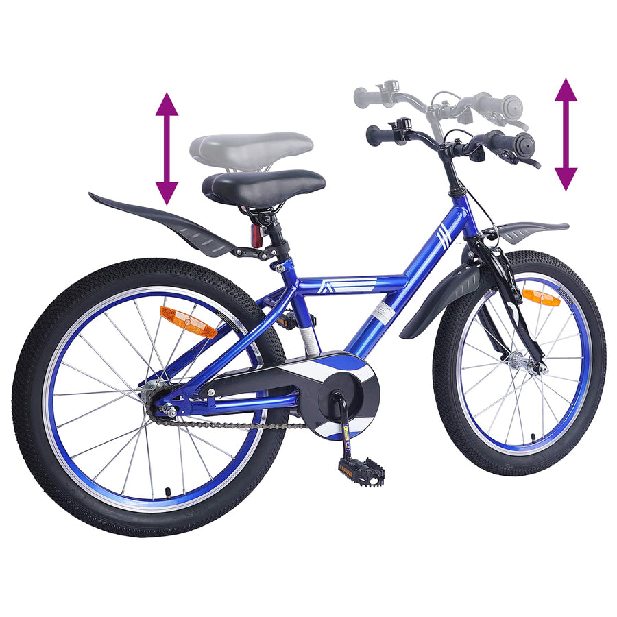 Kinderfiets 18 Inch voor 5-7 jaar Donkerblauw