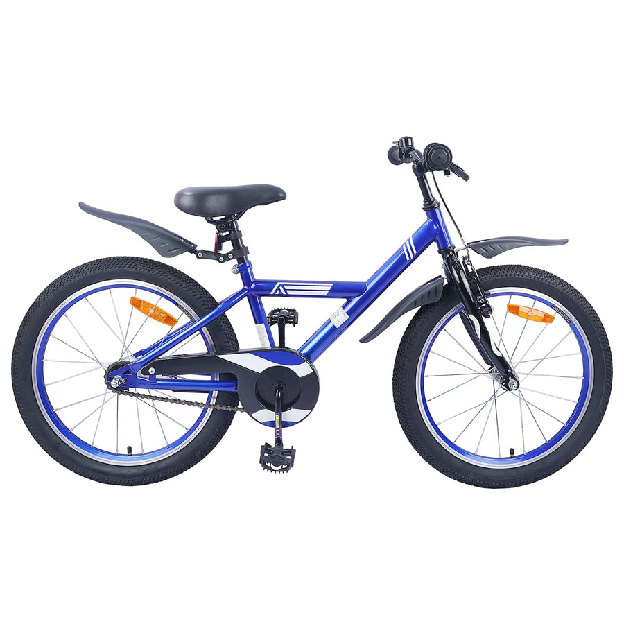 Kinderfiets 18 Inch voor 5-7 jaar Donkerblauw