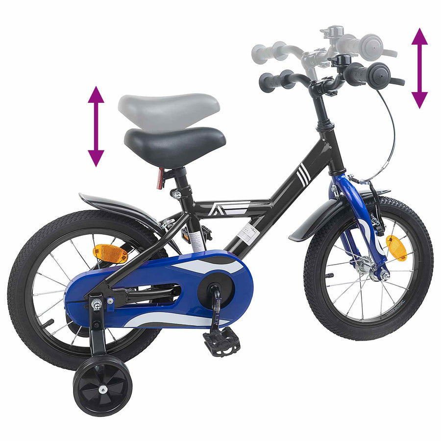 Kinderfiets 16 Inch voor 4-6 jaar oud Zwart