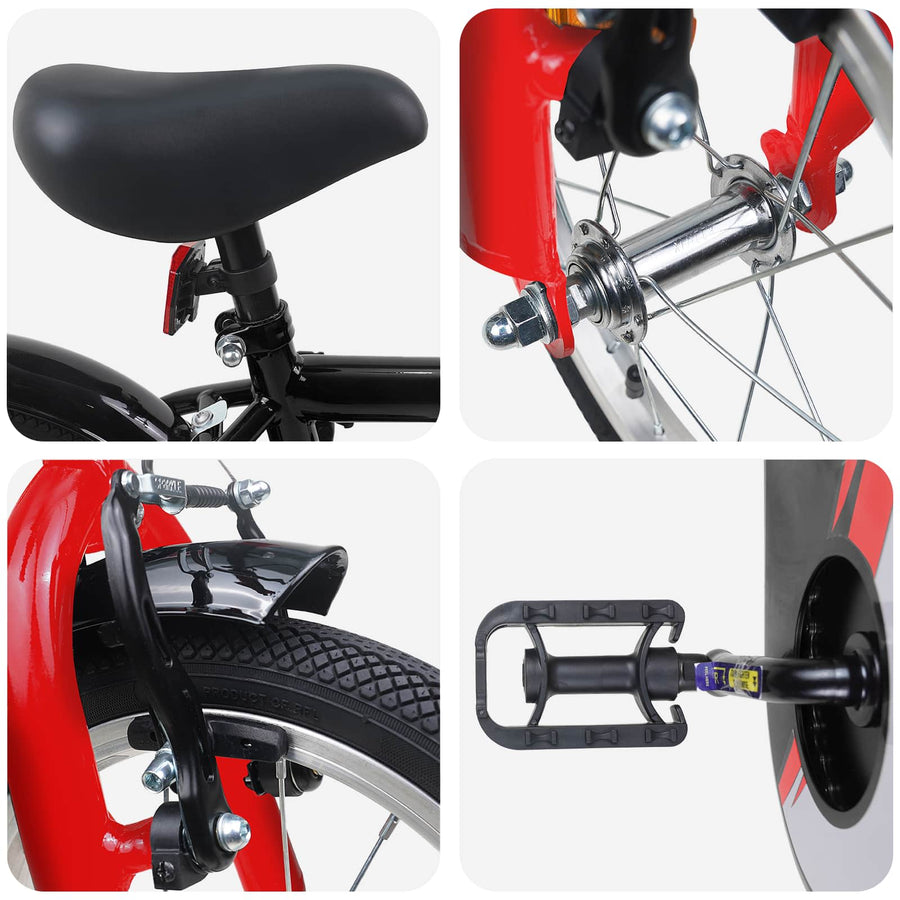 Kinderfiets 12 Inch voor 2-4 jaar oud Zwart
