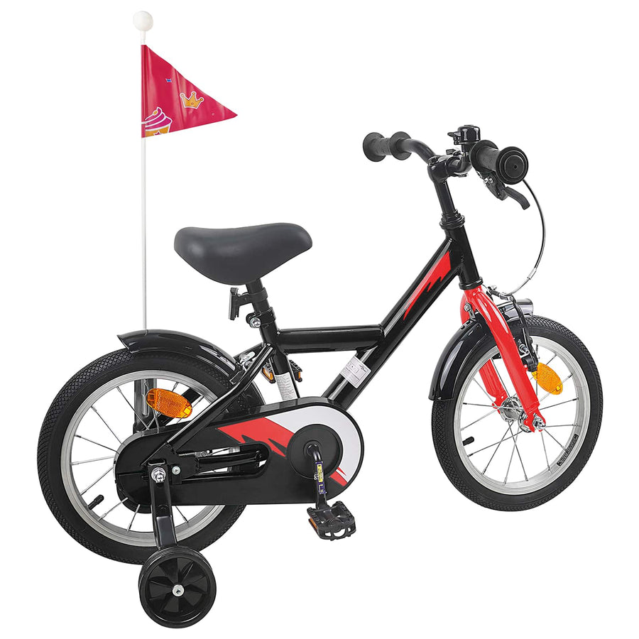 Kinderfiets 14 Inch voor 3-5 jaar oud Zwart