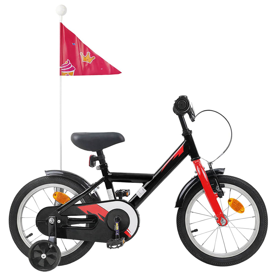 Kinderfiets 14 Inch voor 3-5 jaar oud Zwart