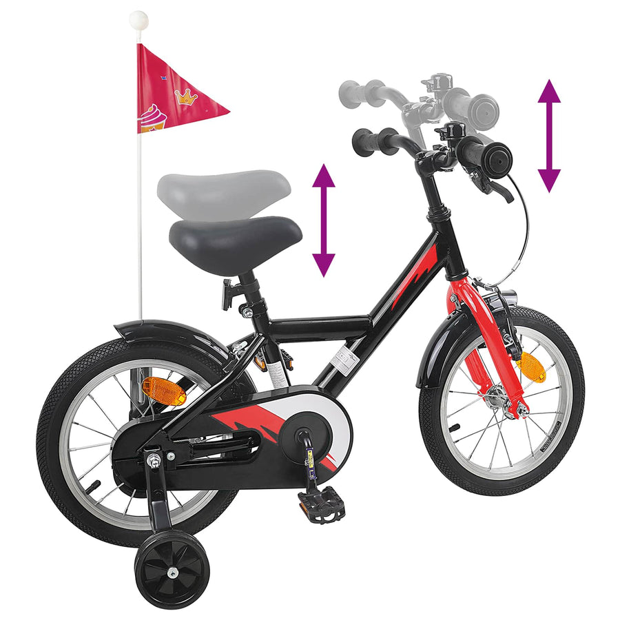 Kinderfiets 16 Inch voor 4-6 jaar oud Zwart