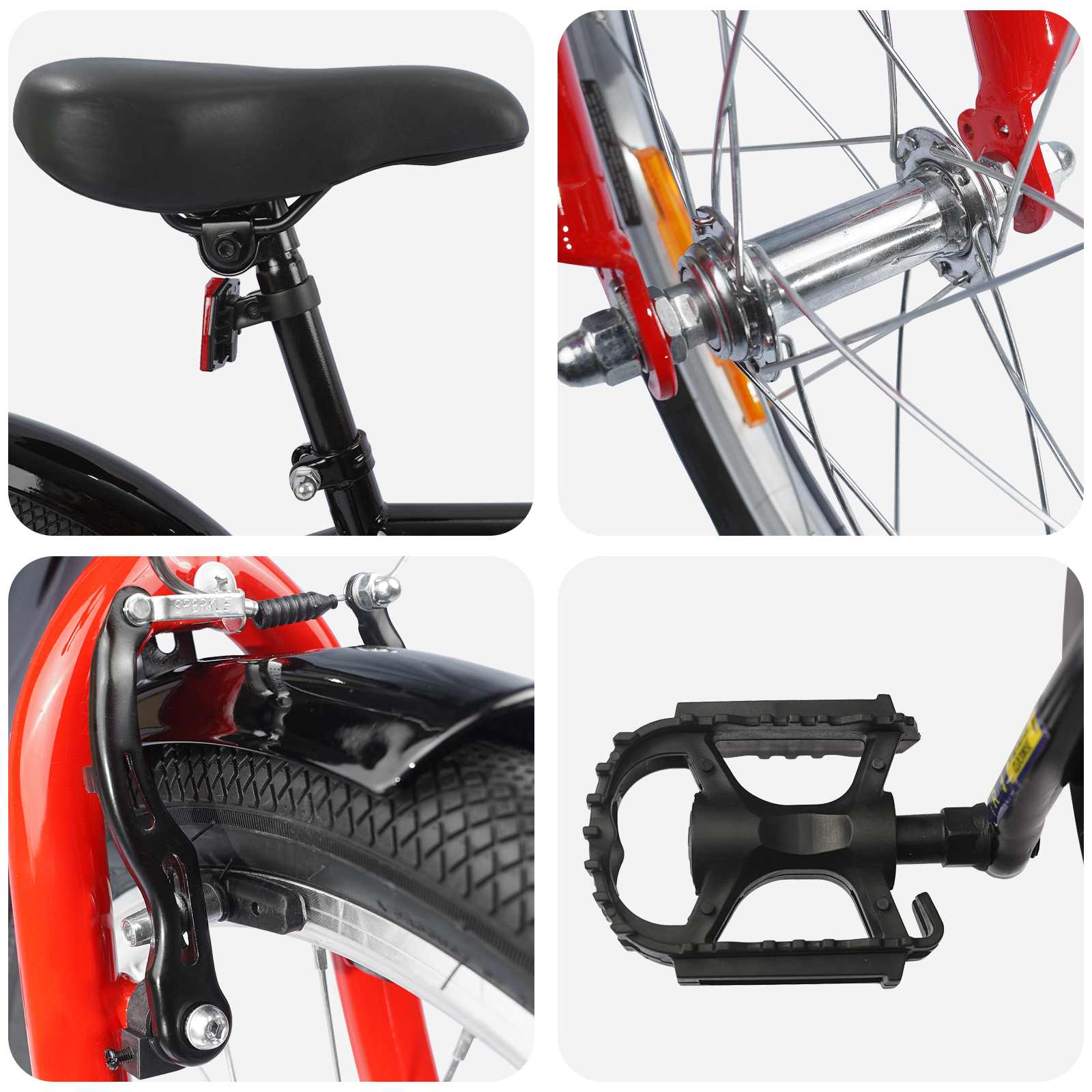 Kinderfiets 18 Inch voor 5-7 jaar Zwart