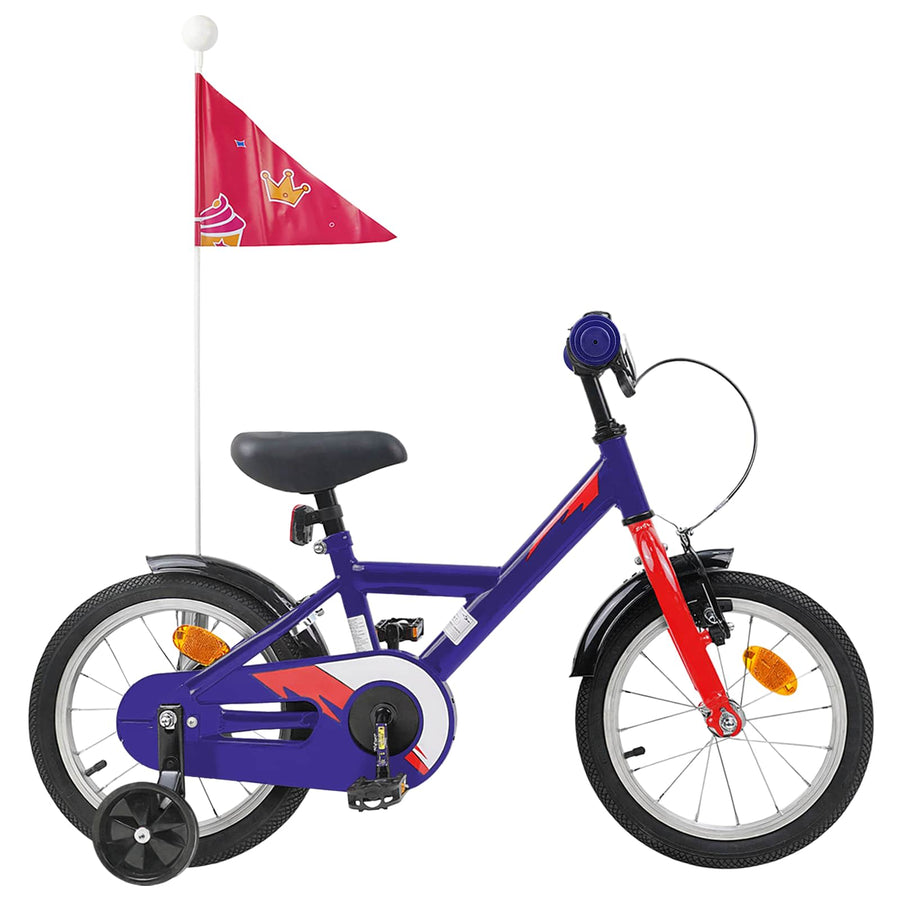 Kinderfiets 14 Inch voor 3-5 jaar oud Donkerblauw