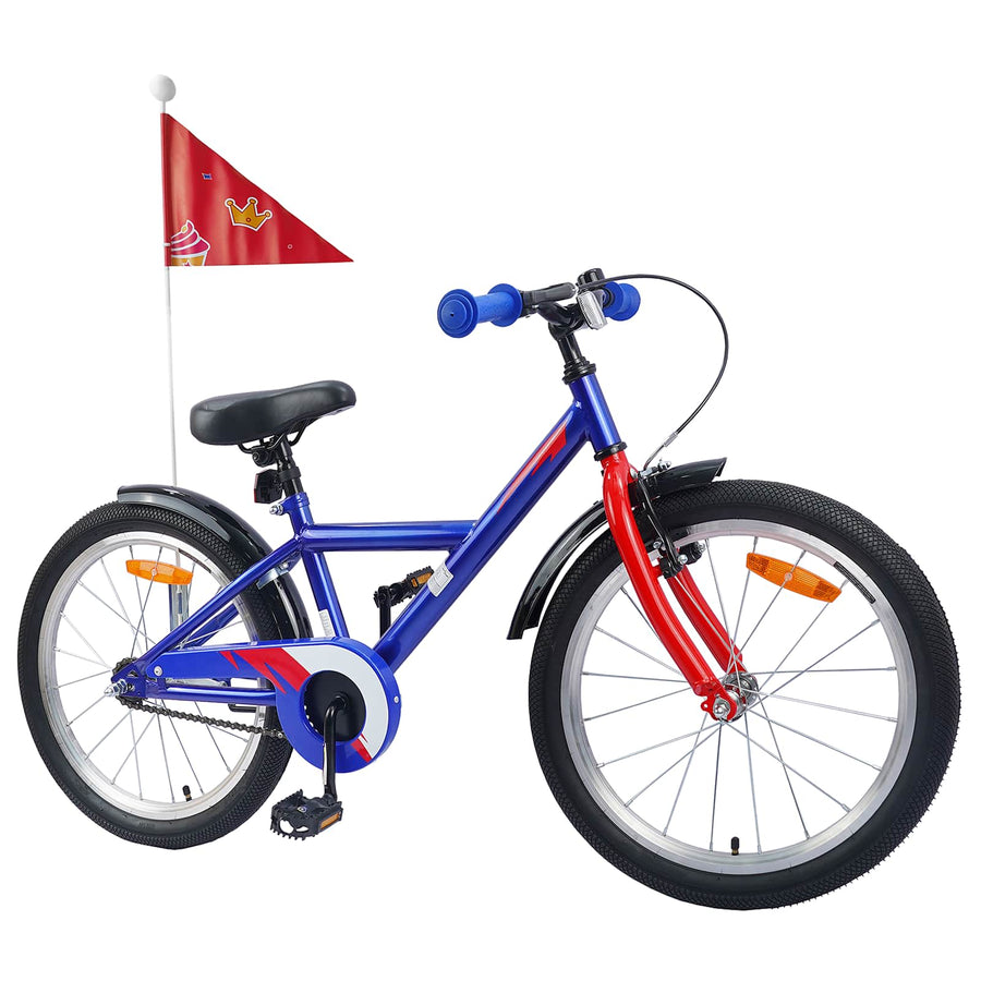 Kinderfiets 18 Inch voor 5-7 jaar Donkerblauw