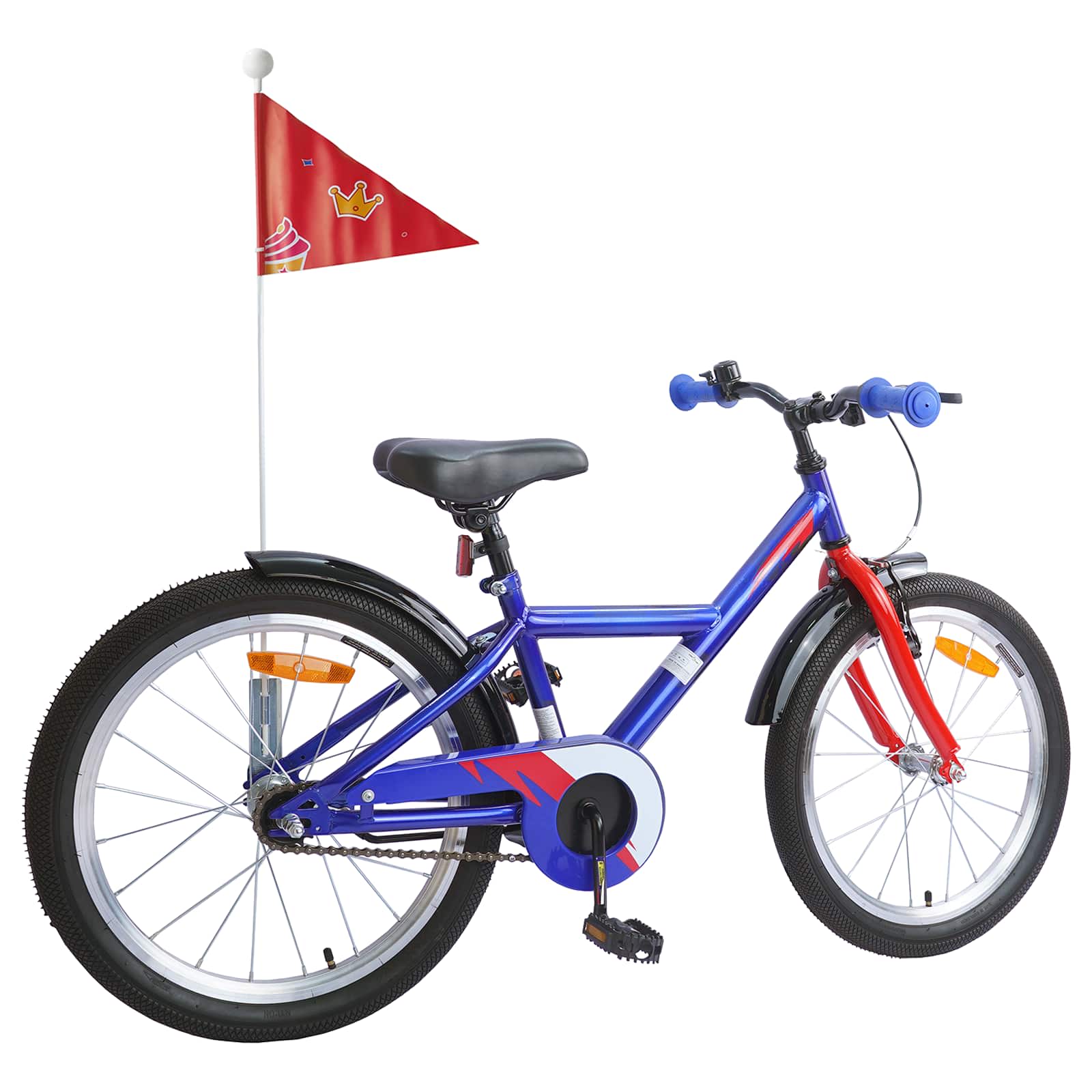 Kinderfiets 18 Inch voor 5-7 jaar Donkerblauw