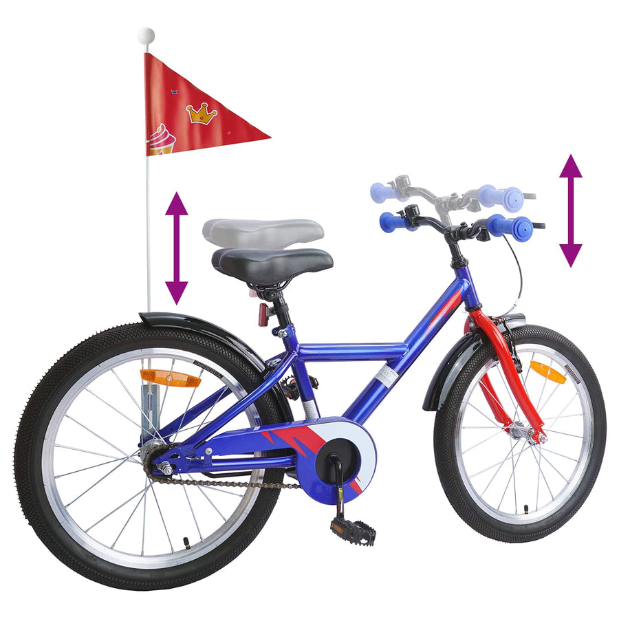 Kinderfiets 18 Inch voor 5-7 jaar Donkerblauw