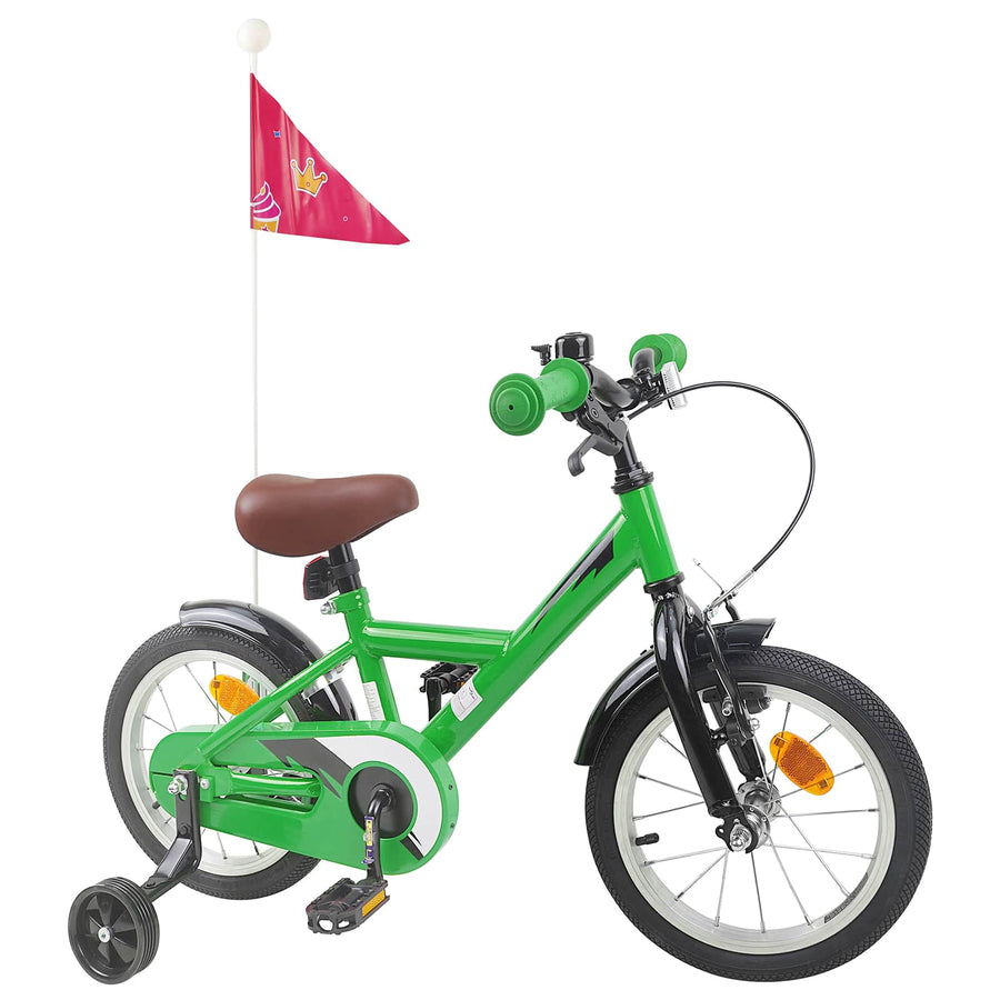 Kinderfiets 14 Inch voor 3-5 jaar oud Groen