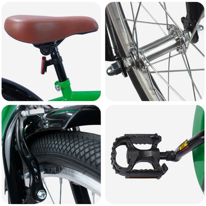 Kinderfiets 18 Inch voor 5-7 jaar Groen