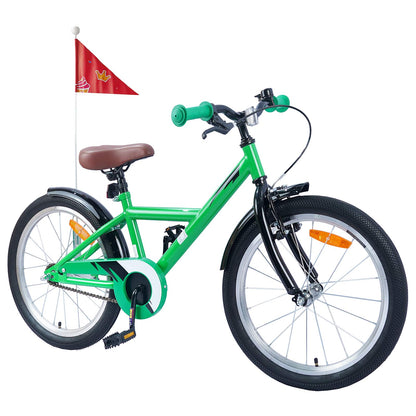 Kinderfiets 18 Inch voor 5-7 jaar Groen