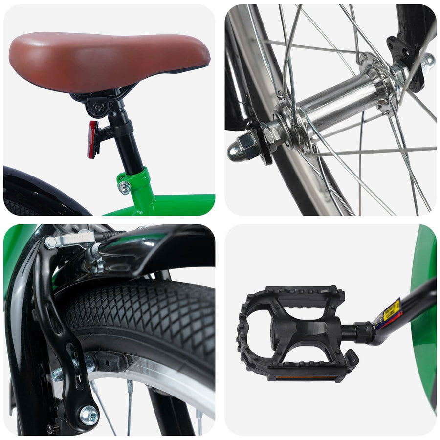 Kinderfiets 20 Inch voor 6-11 jaar oud Groen
