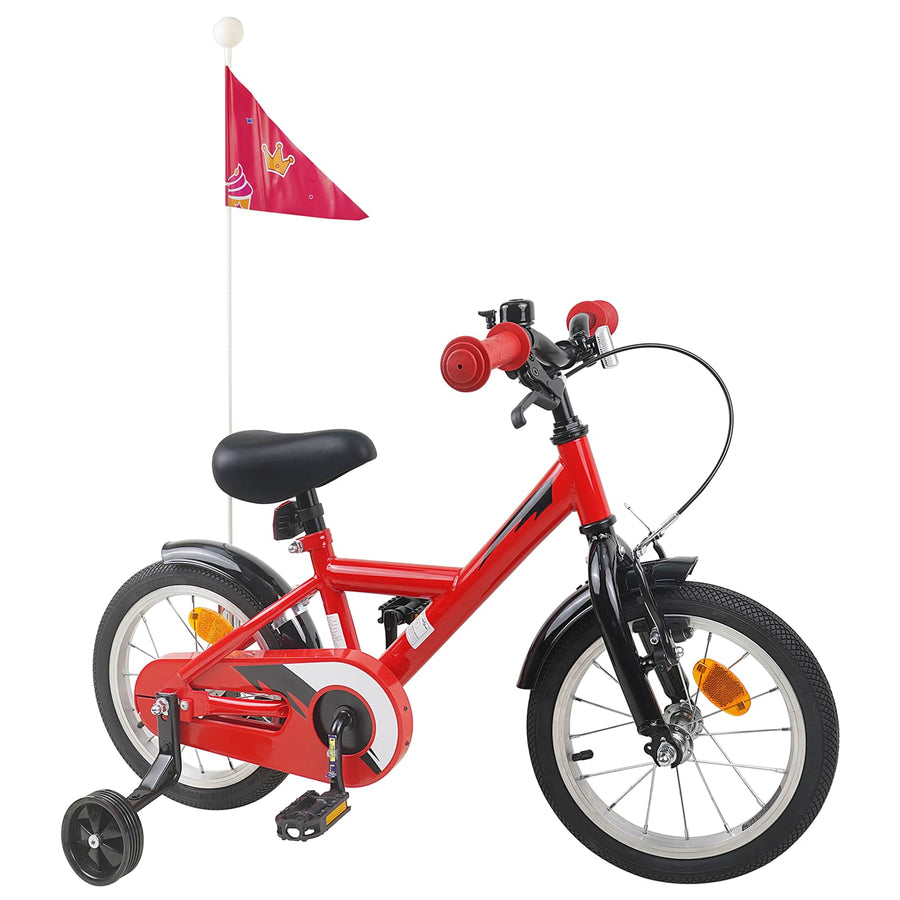 Kinderfiets 14 Inch voor 3-5 jaar oud Rood