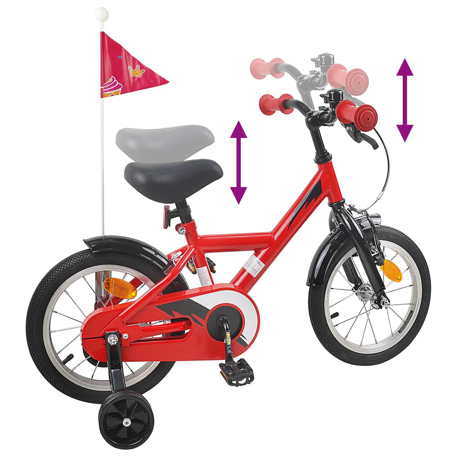 Kinderfiets 16 Inch voor 4-6 jaar oud Rood