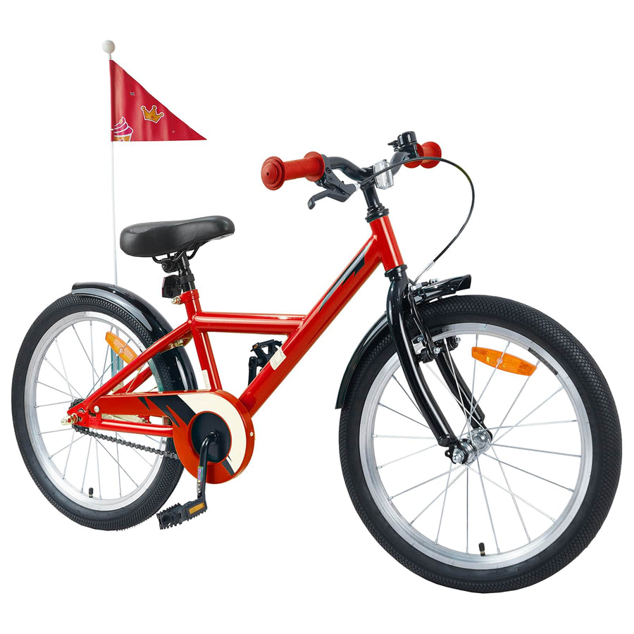 Kinderfiets 18 Inch voor 5-7 jaar Rood