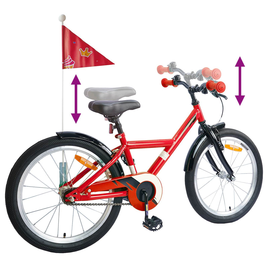 Kinderfiets 18 Inch voor 5-7 jaar Rood