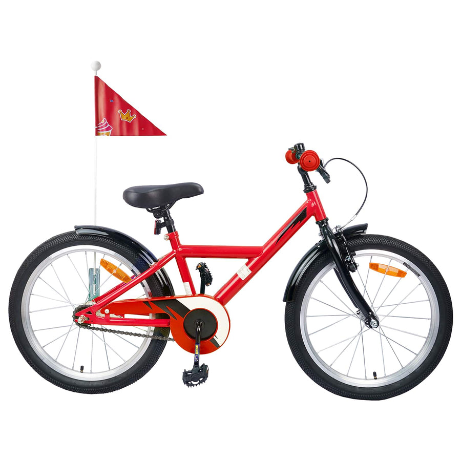 Kinderfiets 18 Inch voor 5-7 jaar Rood