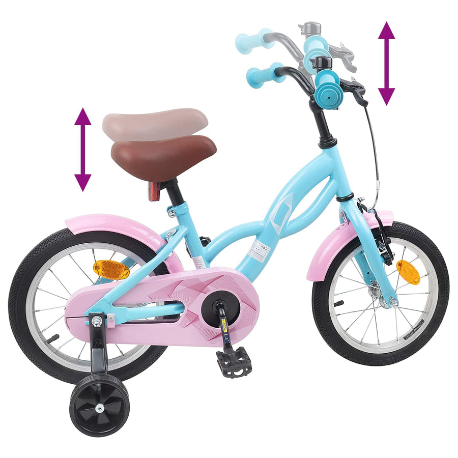 Kinderfiets 16 Inch voor 4-6 jaar oud Lichtblauw