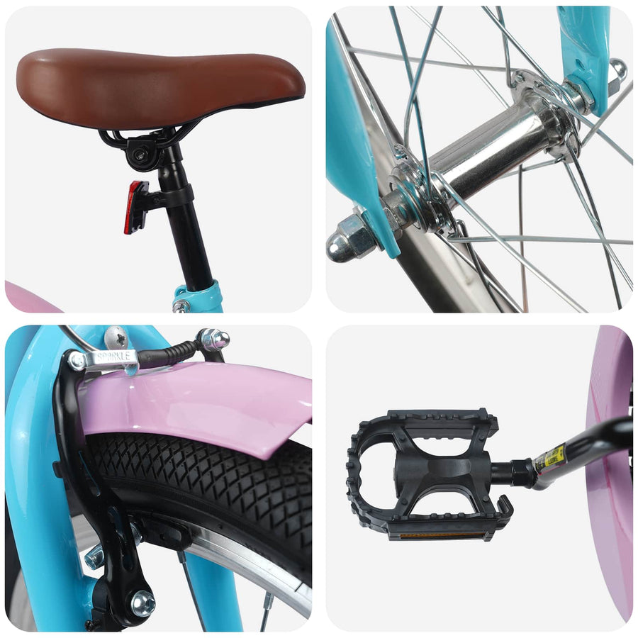 Kinderfiets 20 Inch voor 6-11 jaar oud Lichtblauw