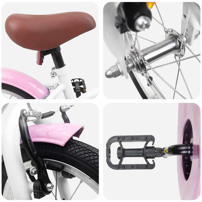 Kinderfiets 16 Inch voor 4-6 jaar oud Wit