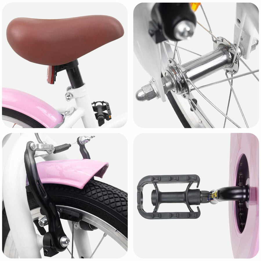 Kinderfiets 16 Inch voor 4-6 jaar oud Wit