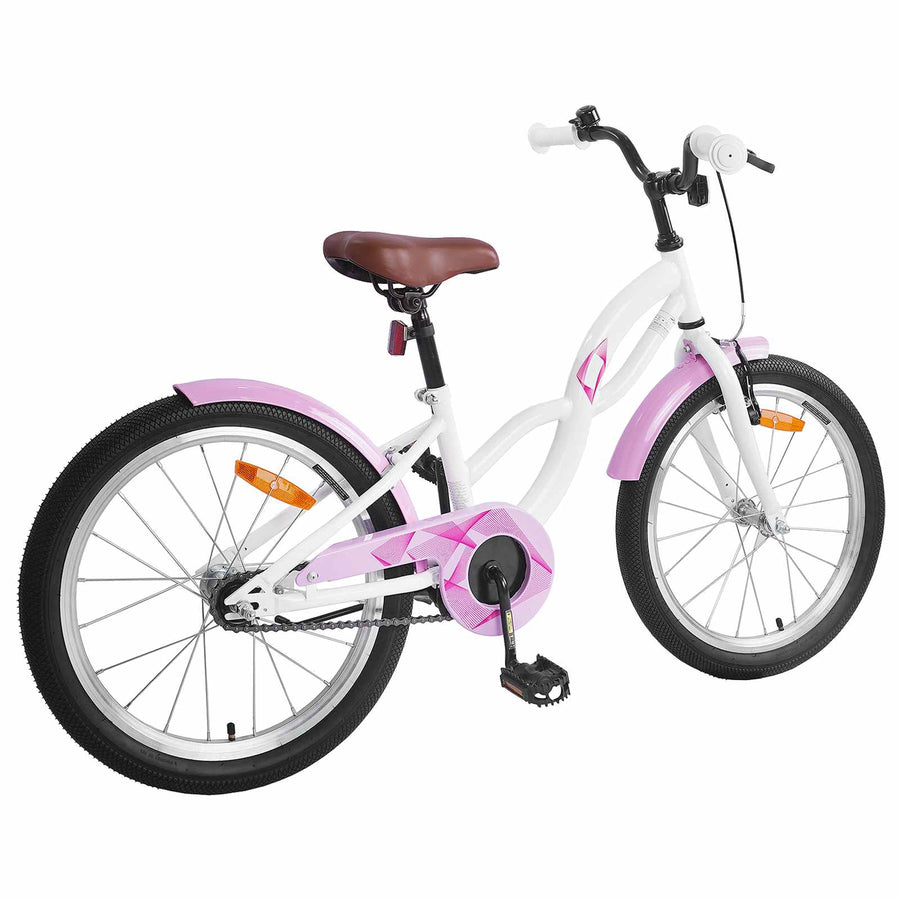Kinderfiets 18 Inch voor 5-7 jaar Wit
