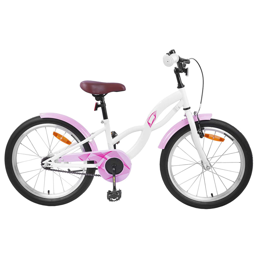 Kinderfiets 18 Inch voor 5-7 jaar Wit