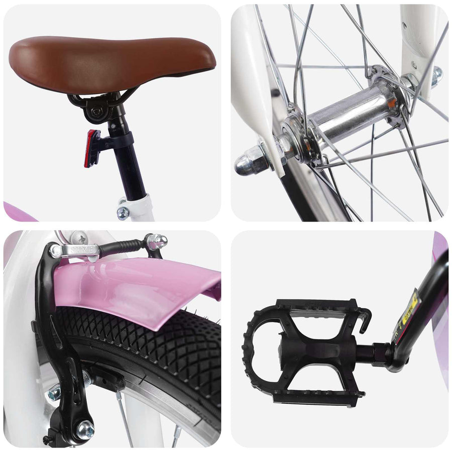 Kinderfiets 20 Inch voor 6-11 jaar oud Wit
