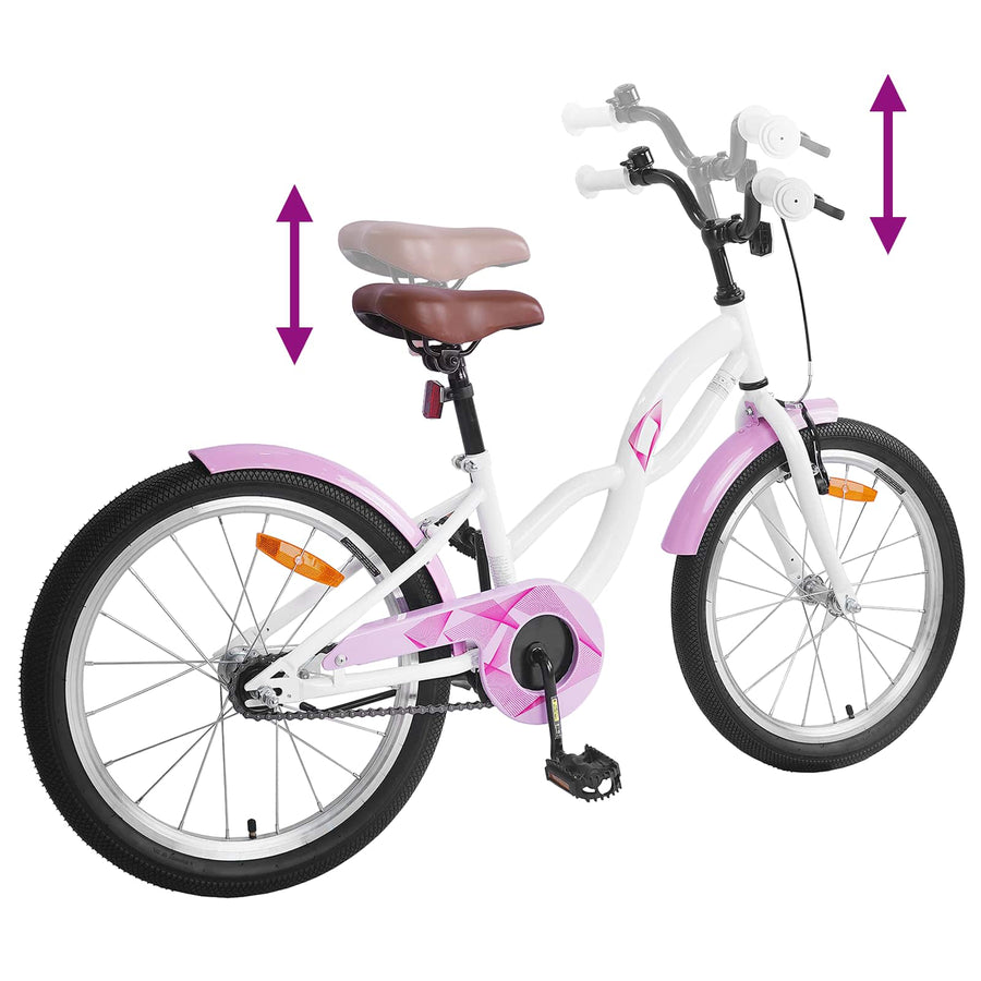Kinderfiets 20 Inch voor 6-11 jaar oud Wit