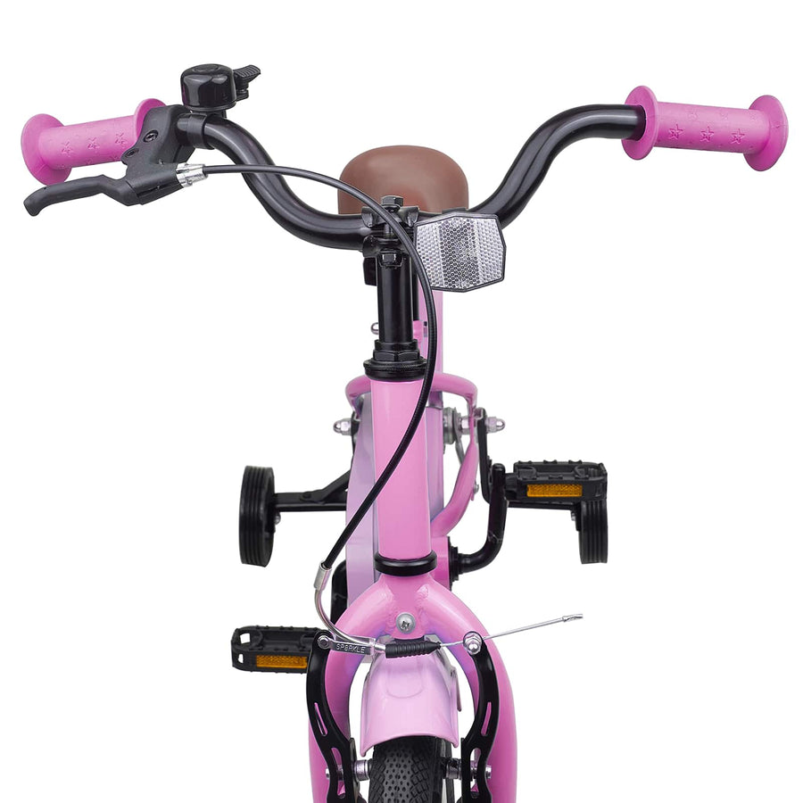 Kinderfiets 14 Inch voor 3-5 jaar oud Lichtroze