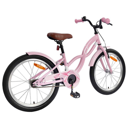 Kinderfiets 18 Inch voor 5-7 jaar Lichtroze