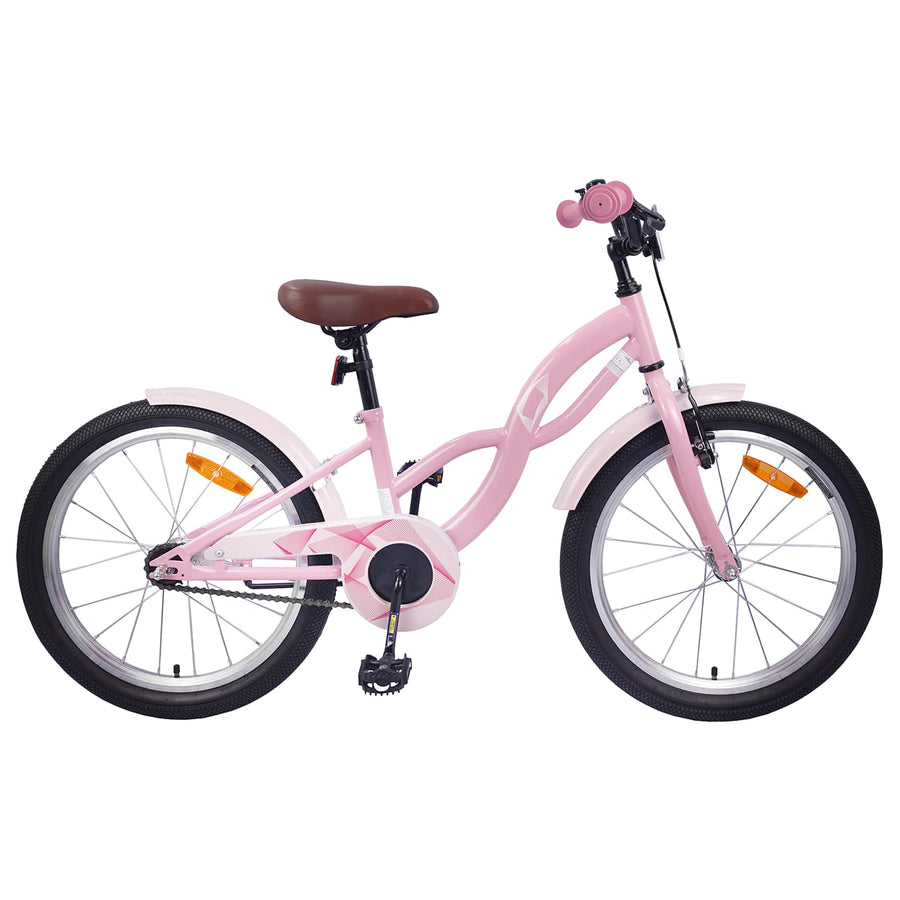 Kinderfiets 18 Inch voor 5-7 jaar Lichtroze