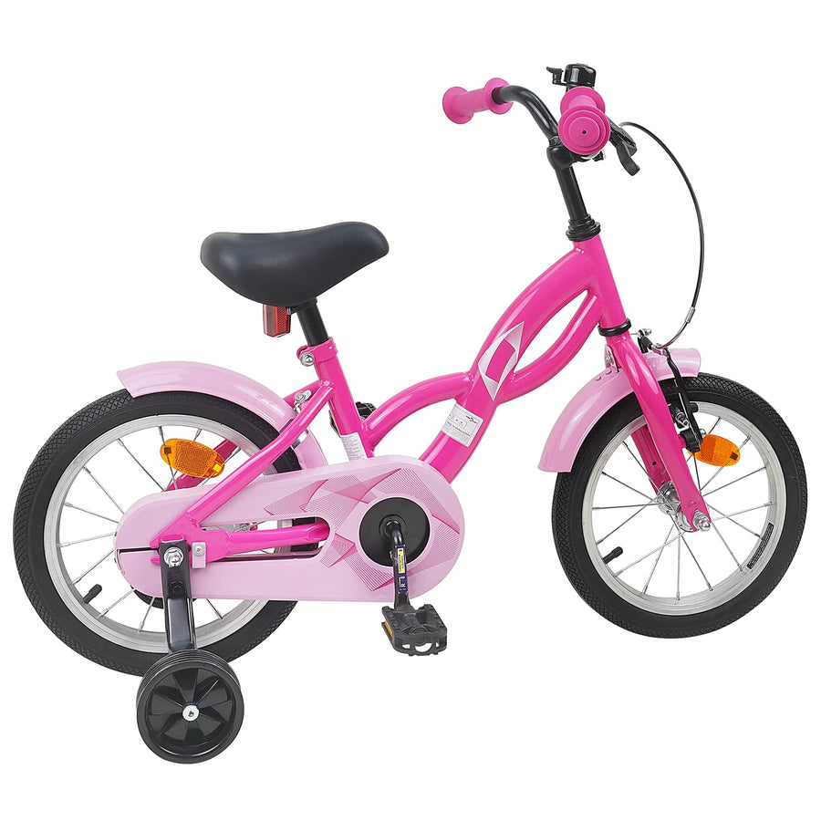 Kinderfiets 16 Inch voor 4-6 jaar oud Donkerroze