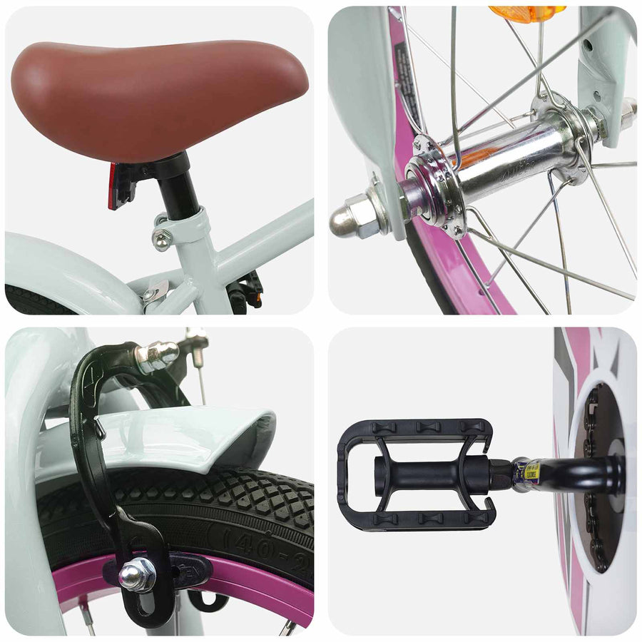 Kinderfiets 14 Inch voor 3-5 jaar oud Lichtgroen