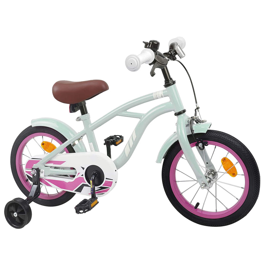 Kinderfiets 14 Inch voor 3-5 jaar oud Lichtgroen