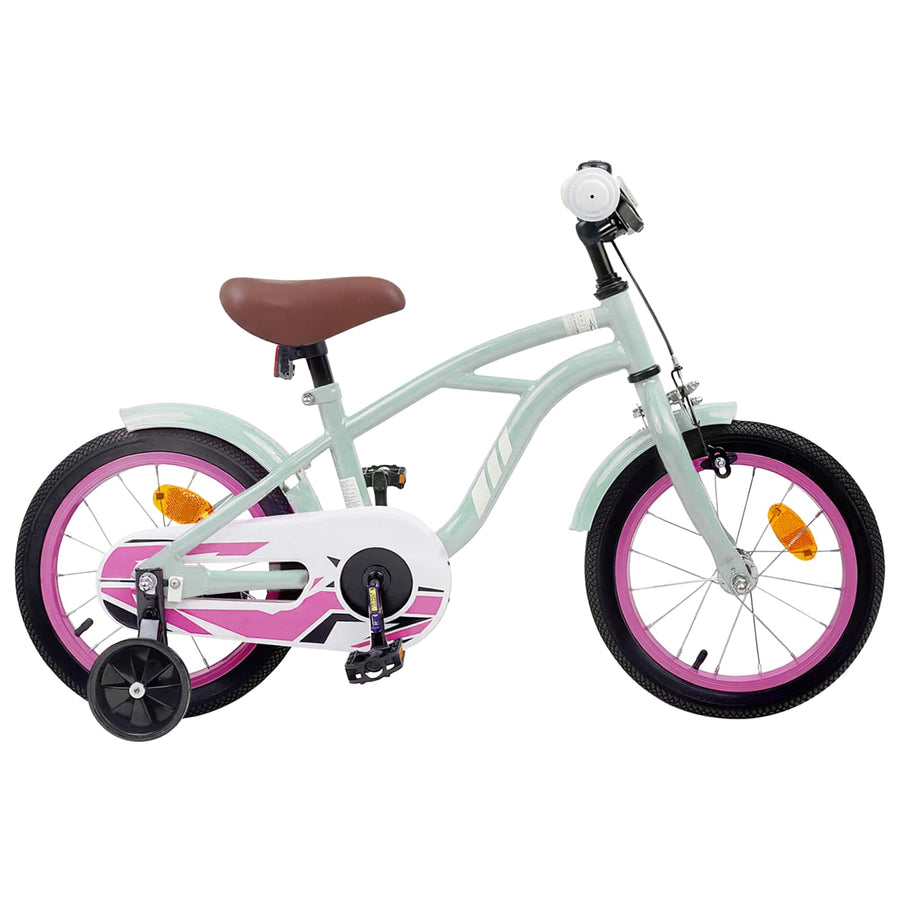 Kinderfiets 14 Inch voor 3-5 jaar oud Lichtgroen