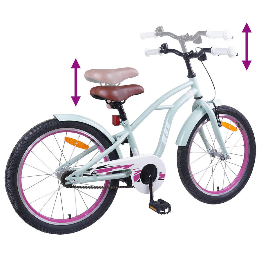Kinderfiets 20 Inch voor 6-11 jaar oud Lichtgroen