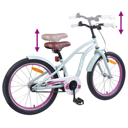 Kinderfiets 22 Inch voor 7-12 jaar oud Lichtgroen