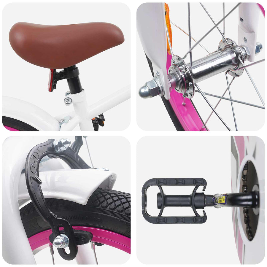 Kinderfiets 12 Inch voor 2-4 jaar oud Wit
