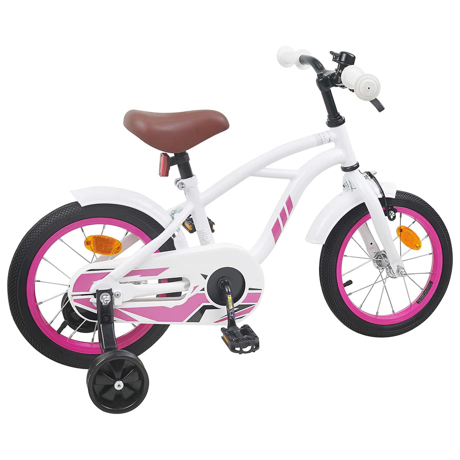 Kinderfiets 14 Inch voor 3-5 jaar oud Wit