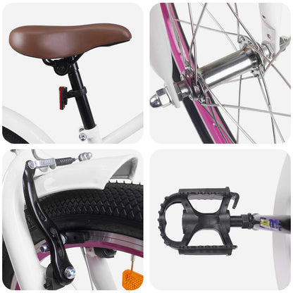 Kinderfiets 18 Inch voor 5-7 jaar Wit