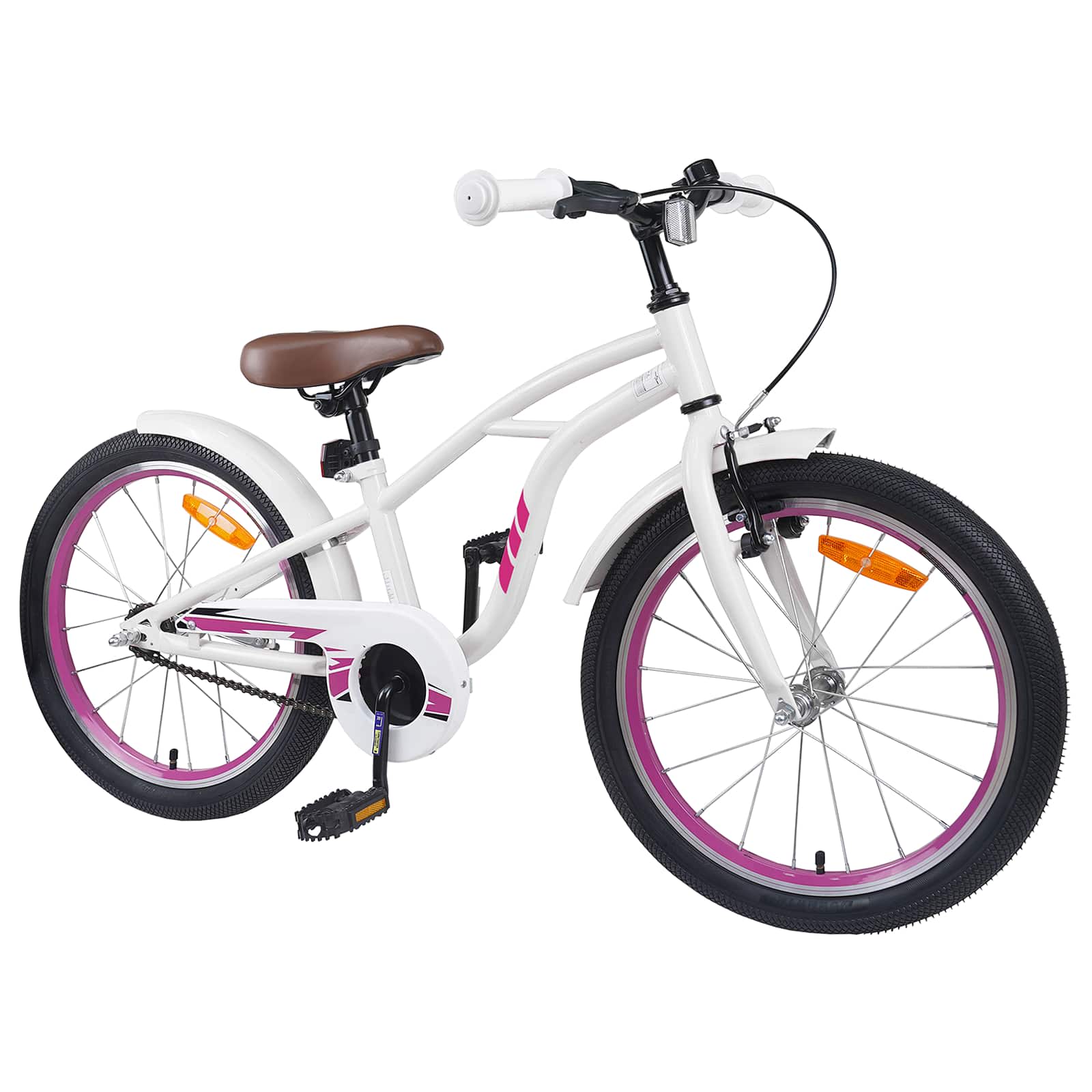 Kinderfiets 18 Inch voor 5-7 jaar Wit