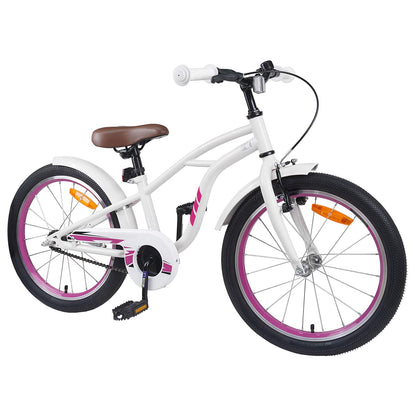 Kinderfiets 18 Inch voor 5-7 jaar Wit