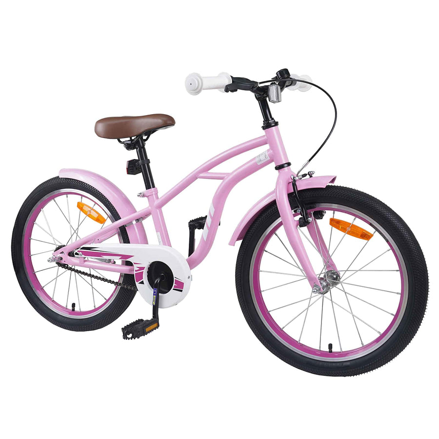 Kinderfiets 18 Inch voor 5-7 jaar Lichtroze