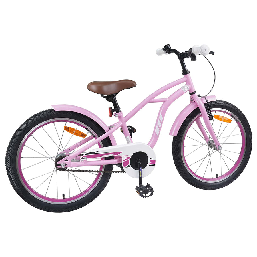 Kinderfiets 18 Inch voor 5-7 jaar Lichtroze