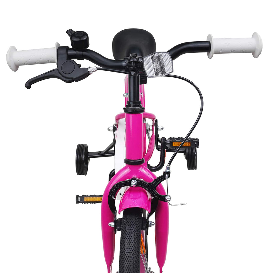 Kinderfiets 14 Inch voor 3-5 jaar oud Donkerroze