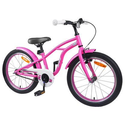 Kinderfiets 20 Inch voor 6-11 jaar oud Donkerroze
