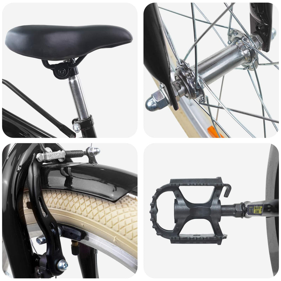 Kinderfiets 20 Inch voor 6-11 jaar oud Zwart