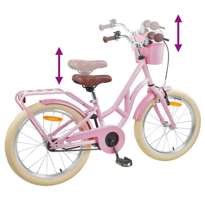 Kinderfiets 24 Inch voor 8-12 jaar oud Lichtroze