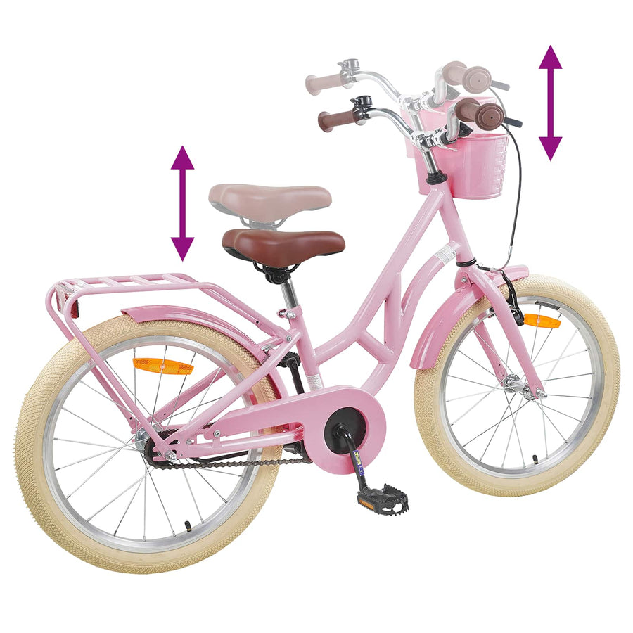Kinderfiets 24 Inch voor 8-12 jaar oud Lichtroze
